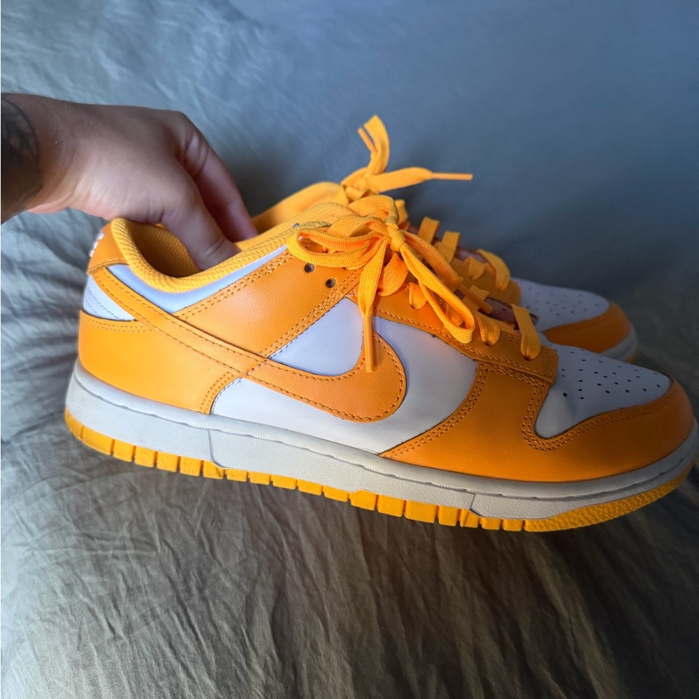 Nike Kids' Bright Orange and White Sneakers